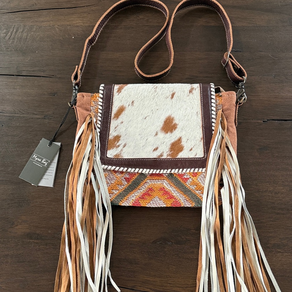 New Myra Bag Multicolor Fringe Crossbody